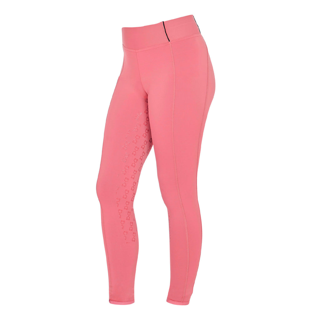Girls' slim fit grip leggings with logo