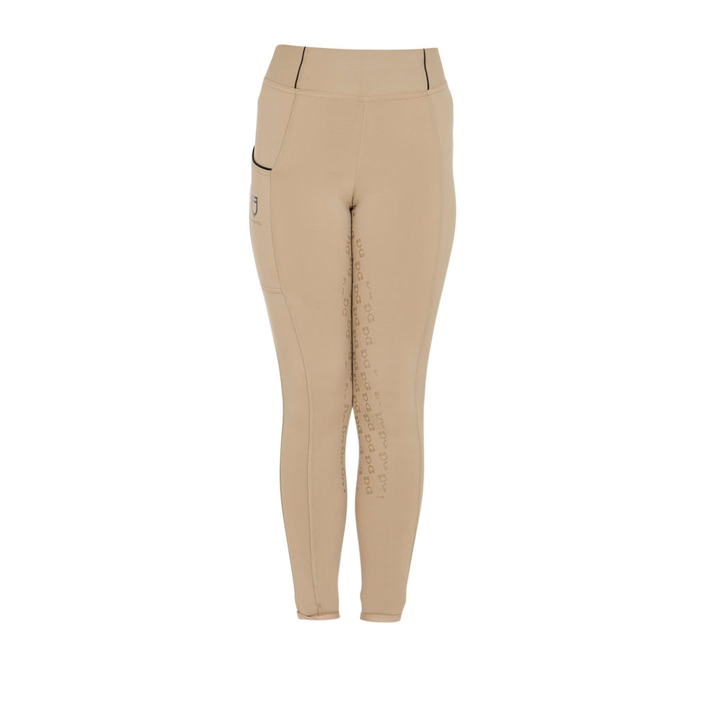 Girls' slim fit grip leggings with logo