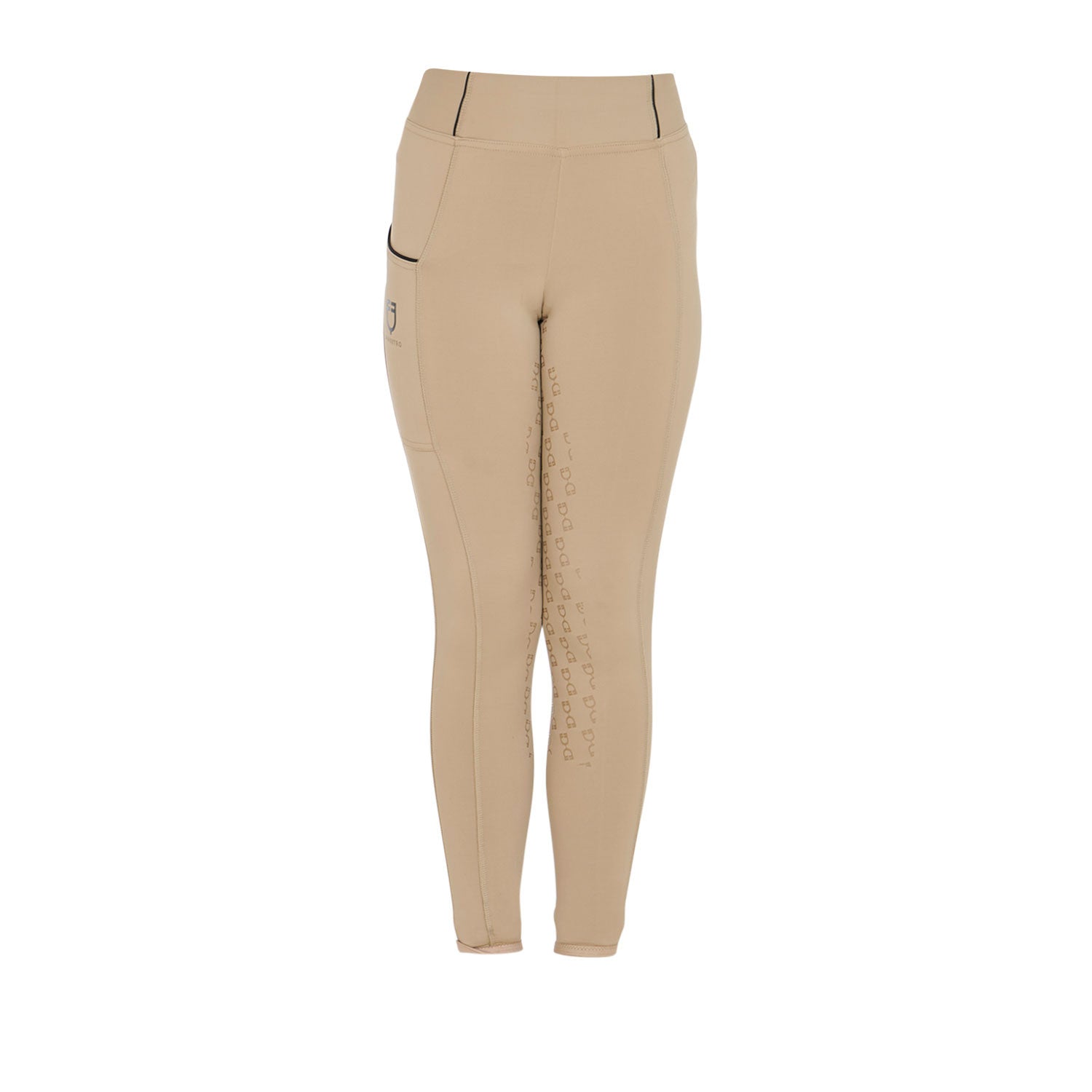 Girls' slim fit grip leggings with logo
