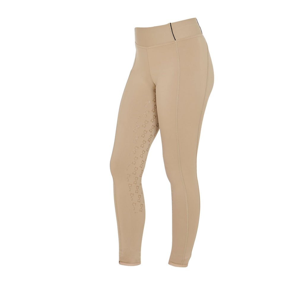 Girls' slim fit grip leggings with logo