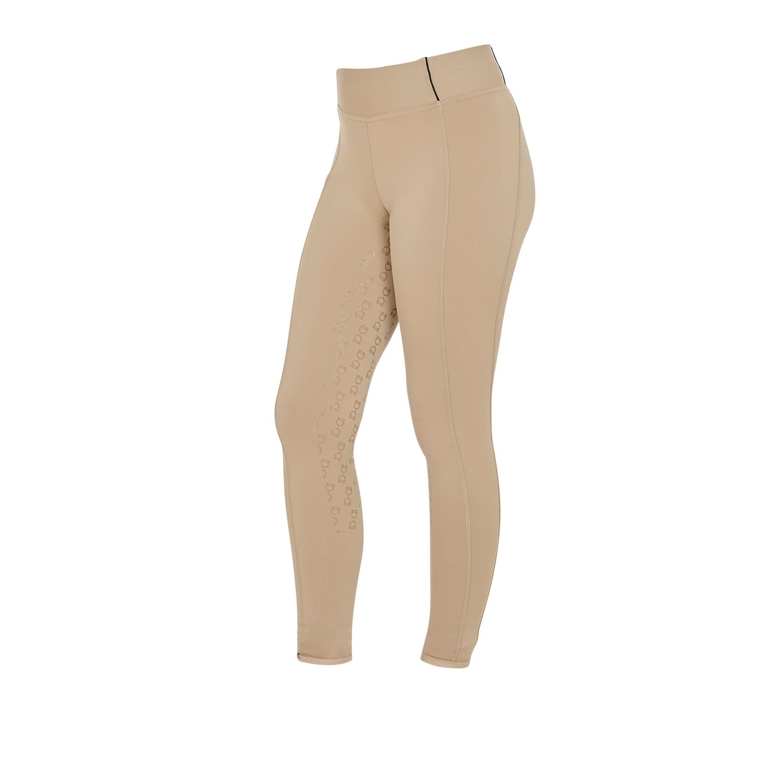 Girls' slim fit grip leggings with logo