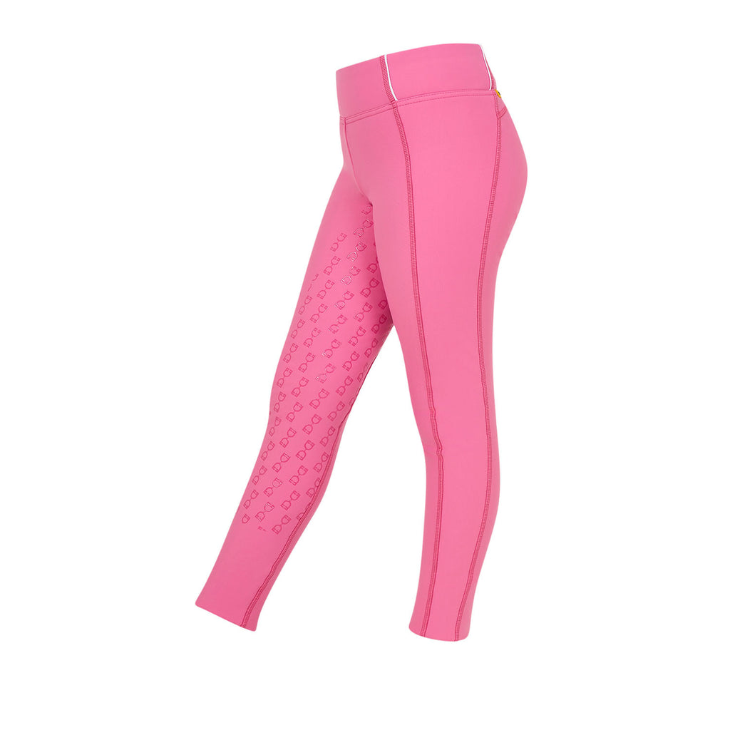 Girls' slim fit grip leggings with logo