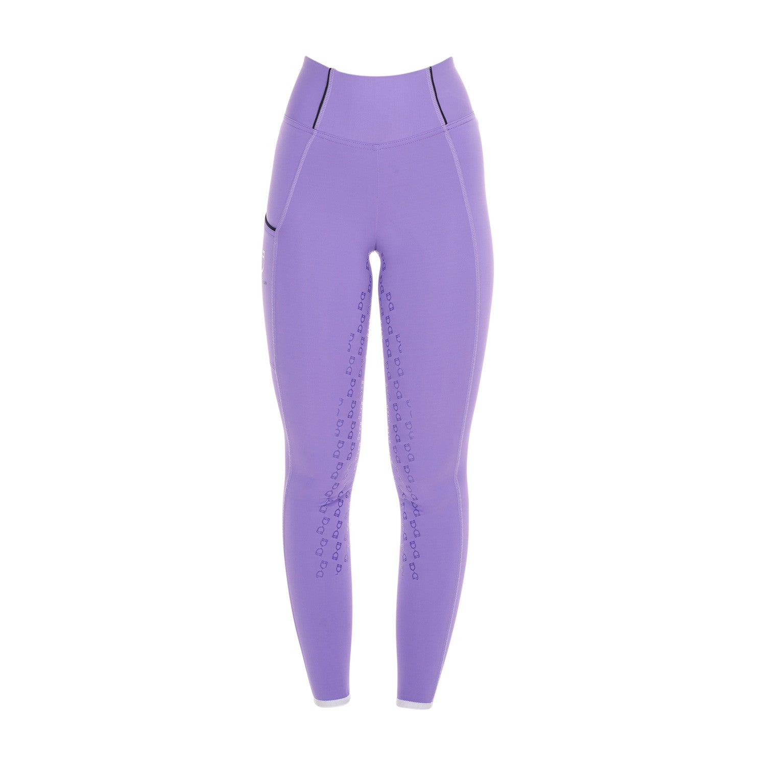 Girls' slim fit grip leggings with logo