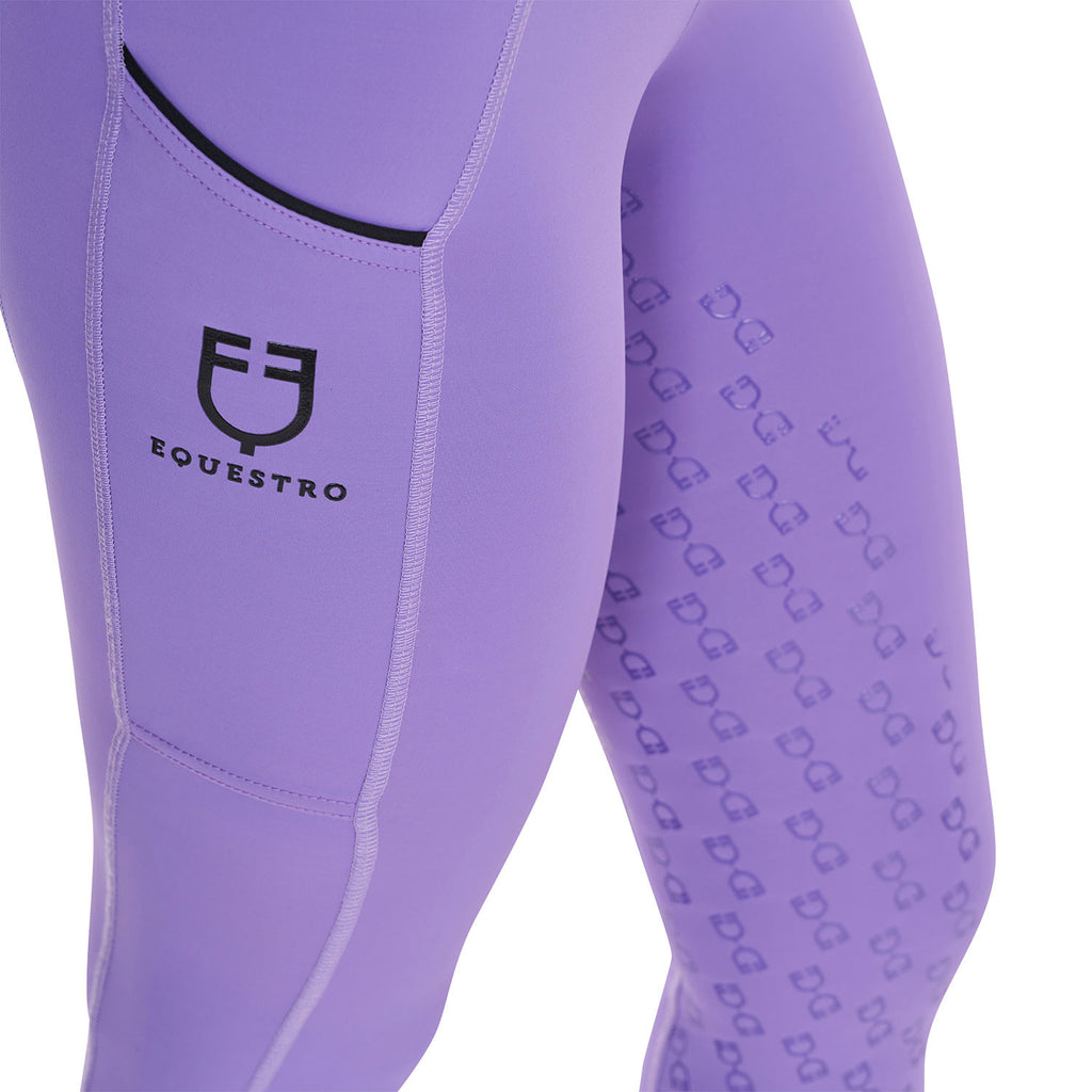 Girls' slim fit grip leggings with logo