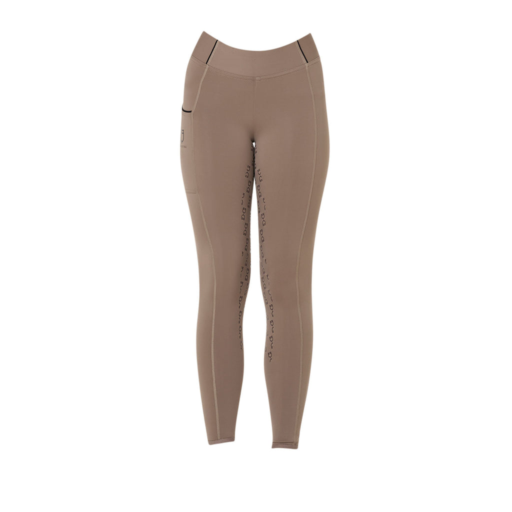 Girls' slim fit grip leggings with logo