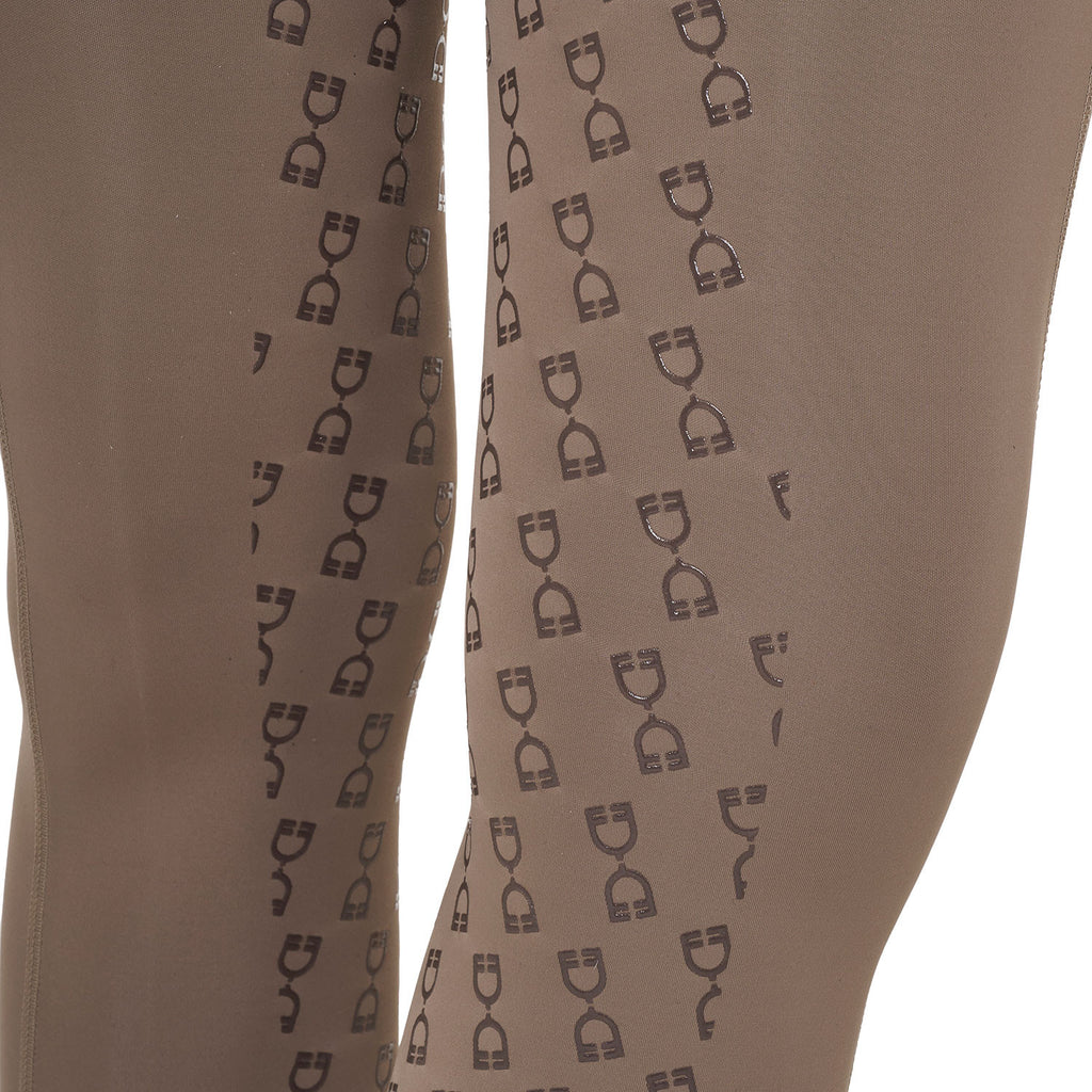Girls' slim fit grip leggings with logo