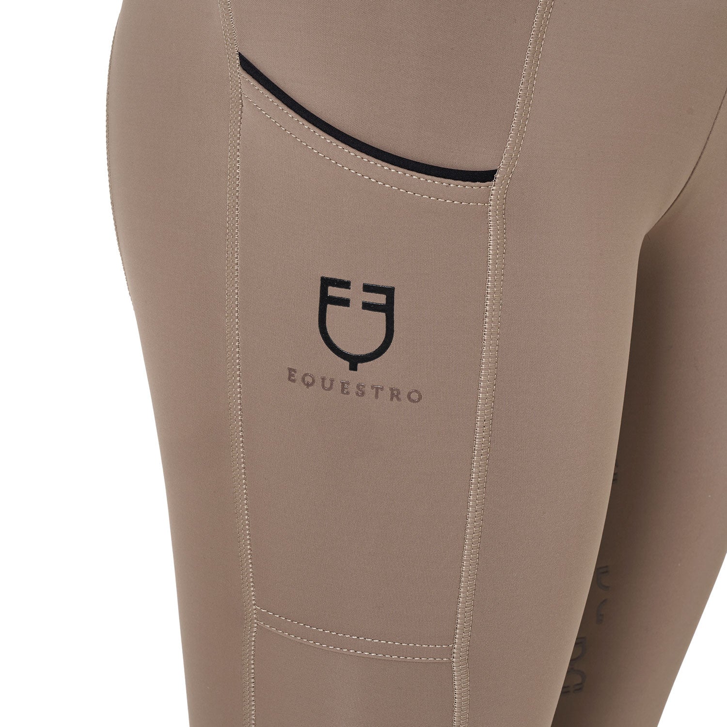 Girls' slim fit grip leggings with logo