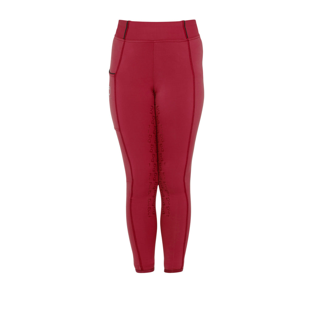 Girls' slim fit grip leggings with logo