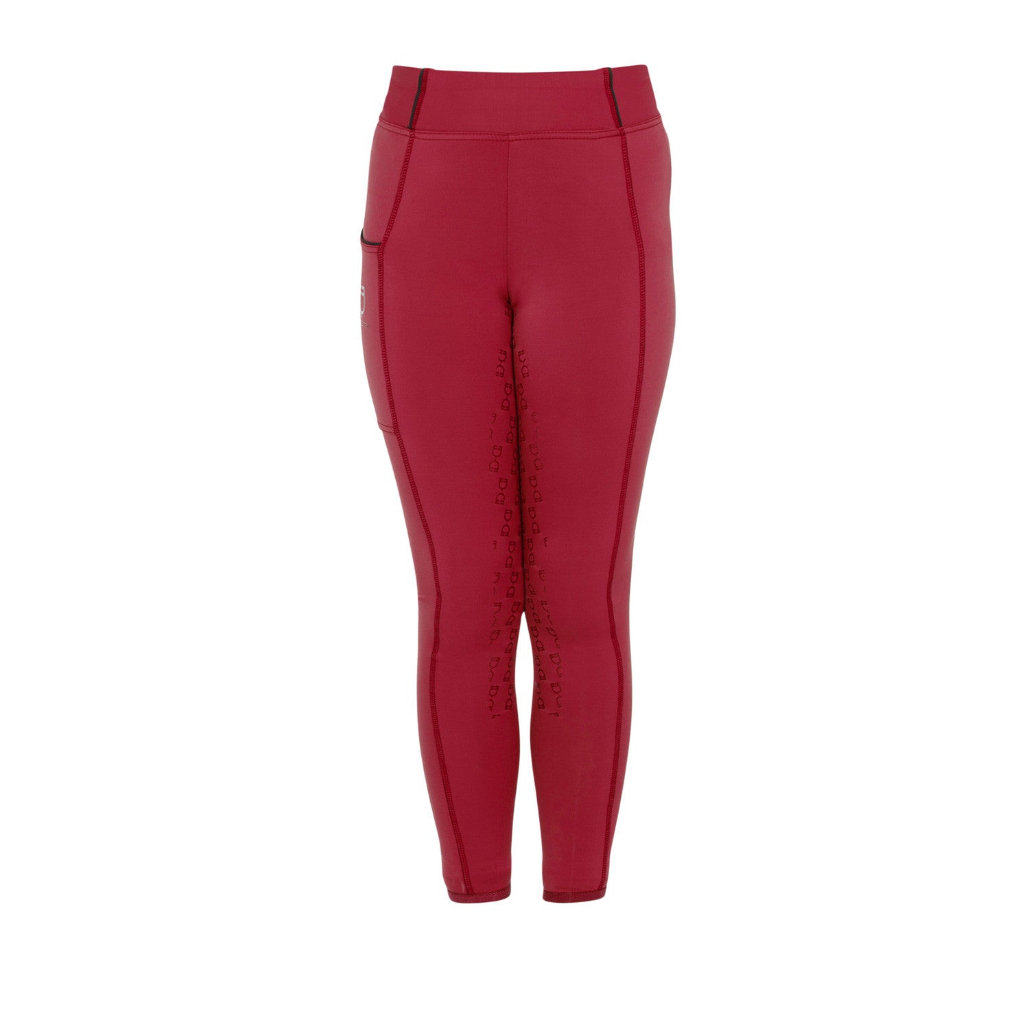 Girls' slim fit grip leggings with logo