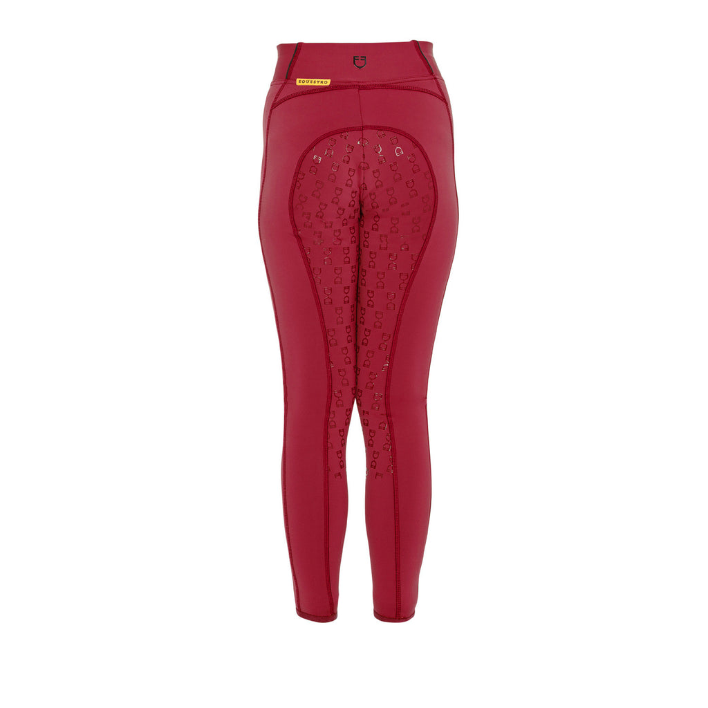 Girls' slim fit grip leggings with logo