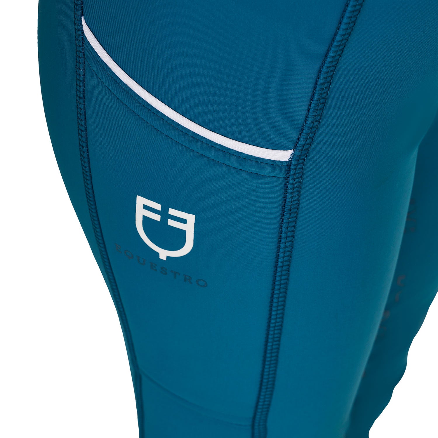 Girls' slim fit grip leggings with logo