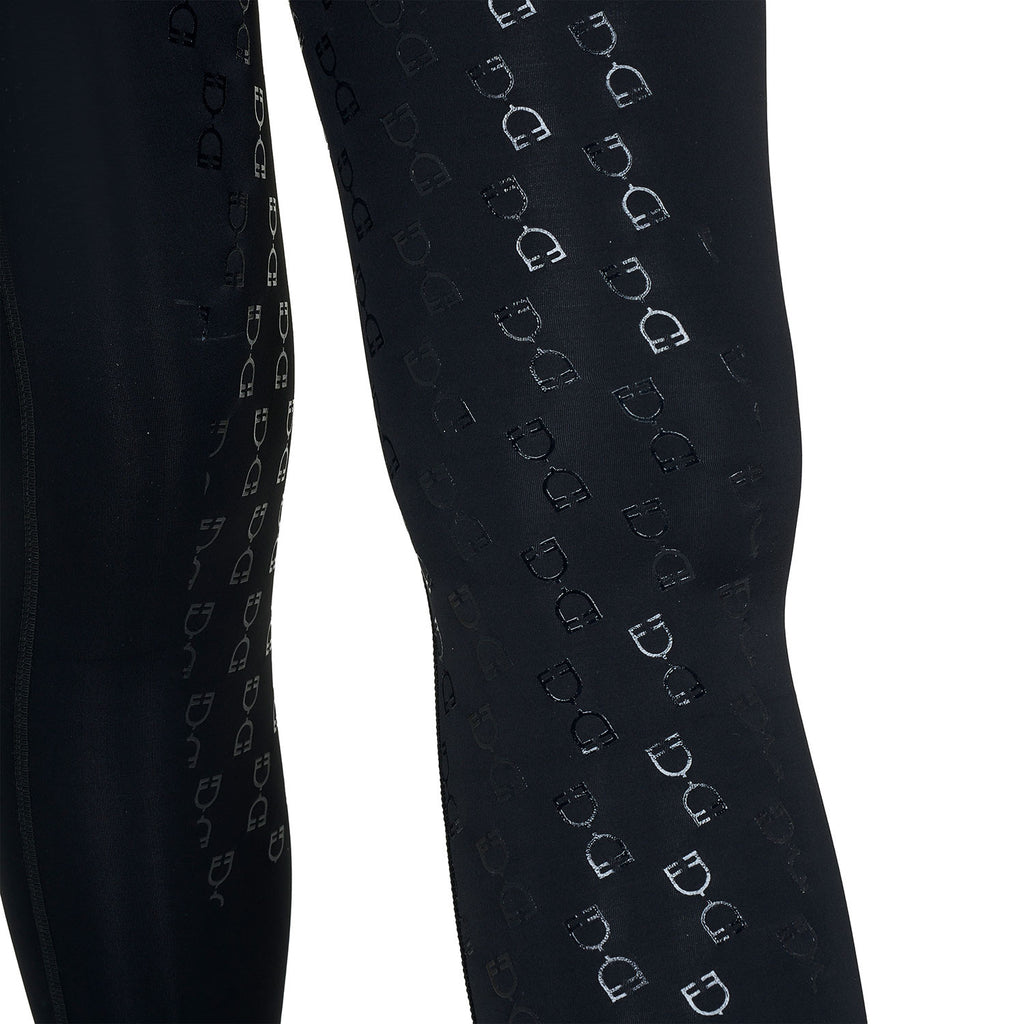 Girls' slim fit grip leggings with logo