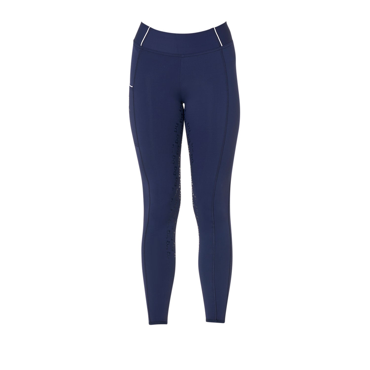 Girls' slim fit grip leggings with logo