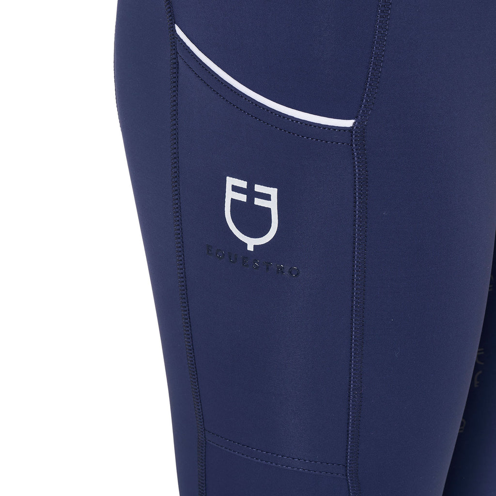Girls' slim fit grip leggings with logo