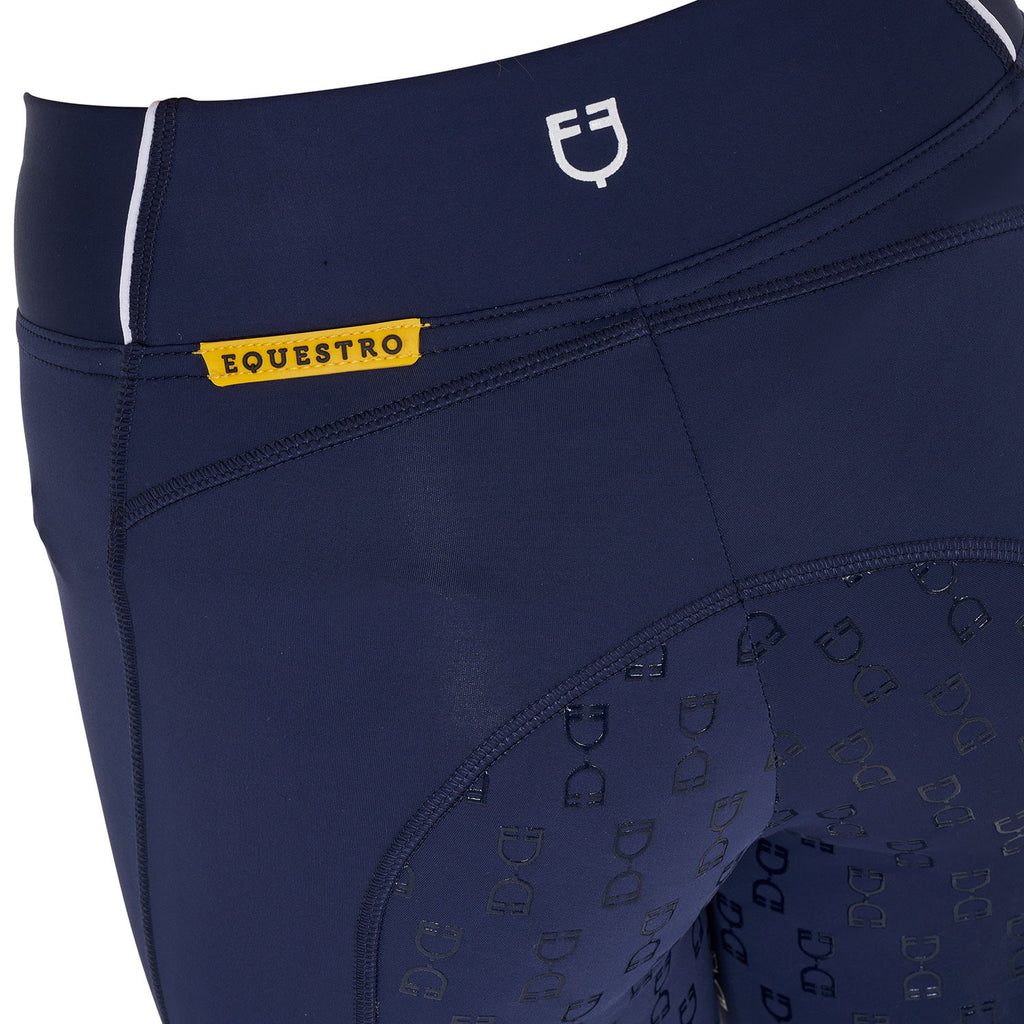 Girls' slim fit grip leggings with logo