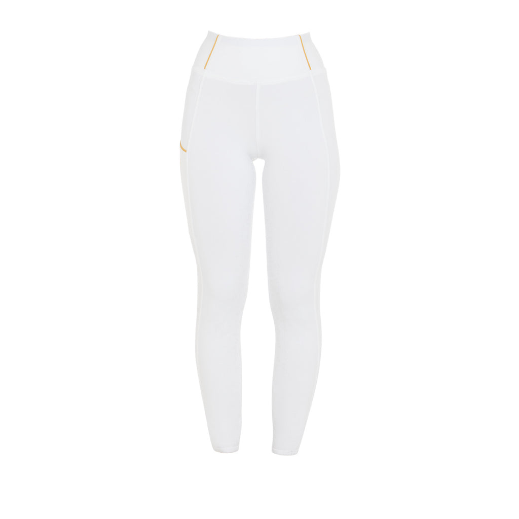 Girls' slim fit grip leggings with logo