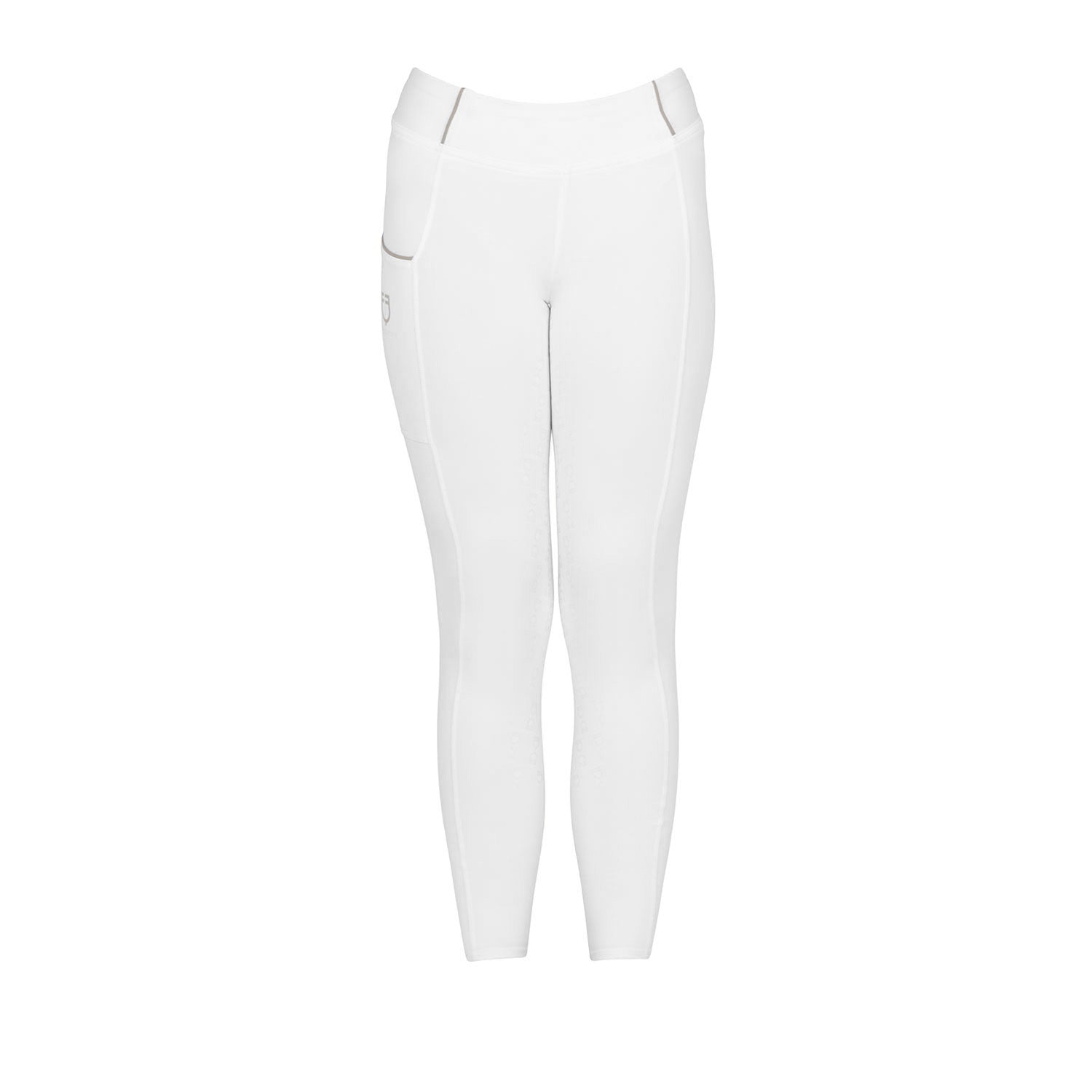 Girls' slim fit grip leggings with logo