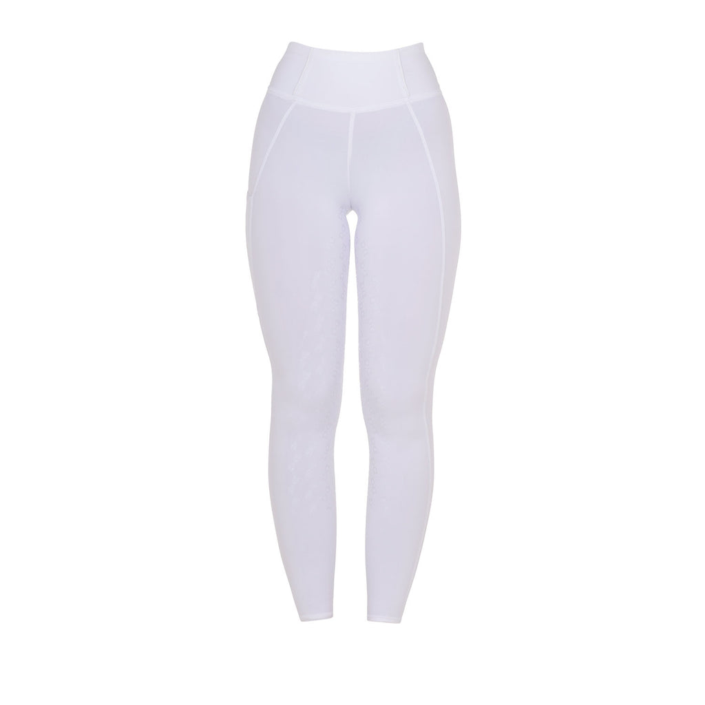 Girls' slim fit grip leggings with logo