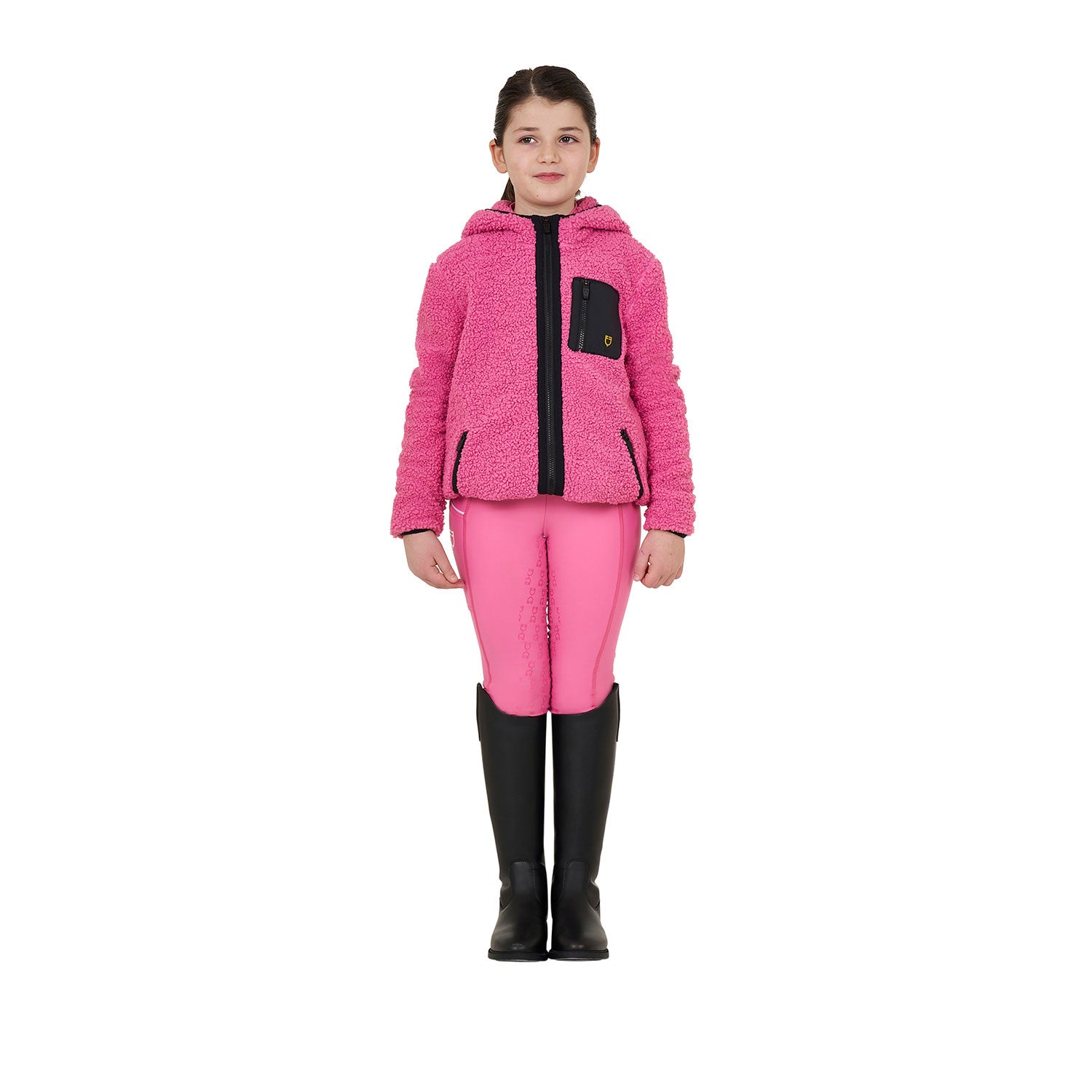 Kids' fleece sweatshirt with front zip