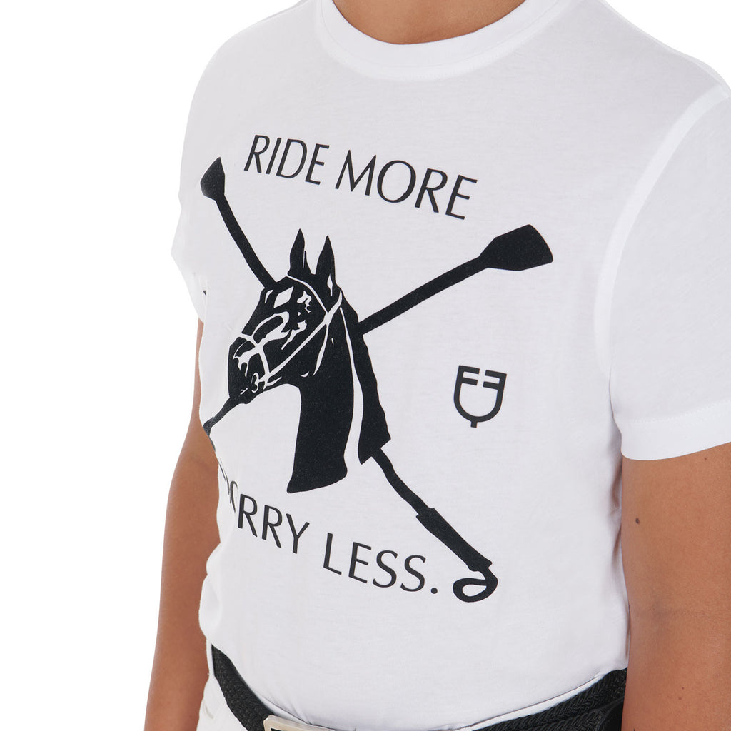 Kids' t-shirt with equestrian print