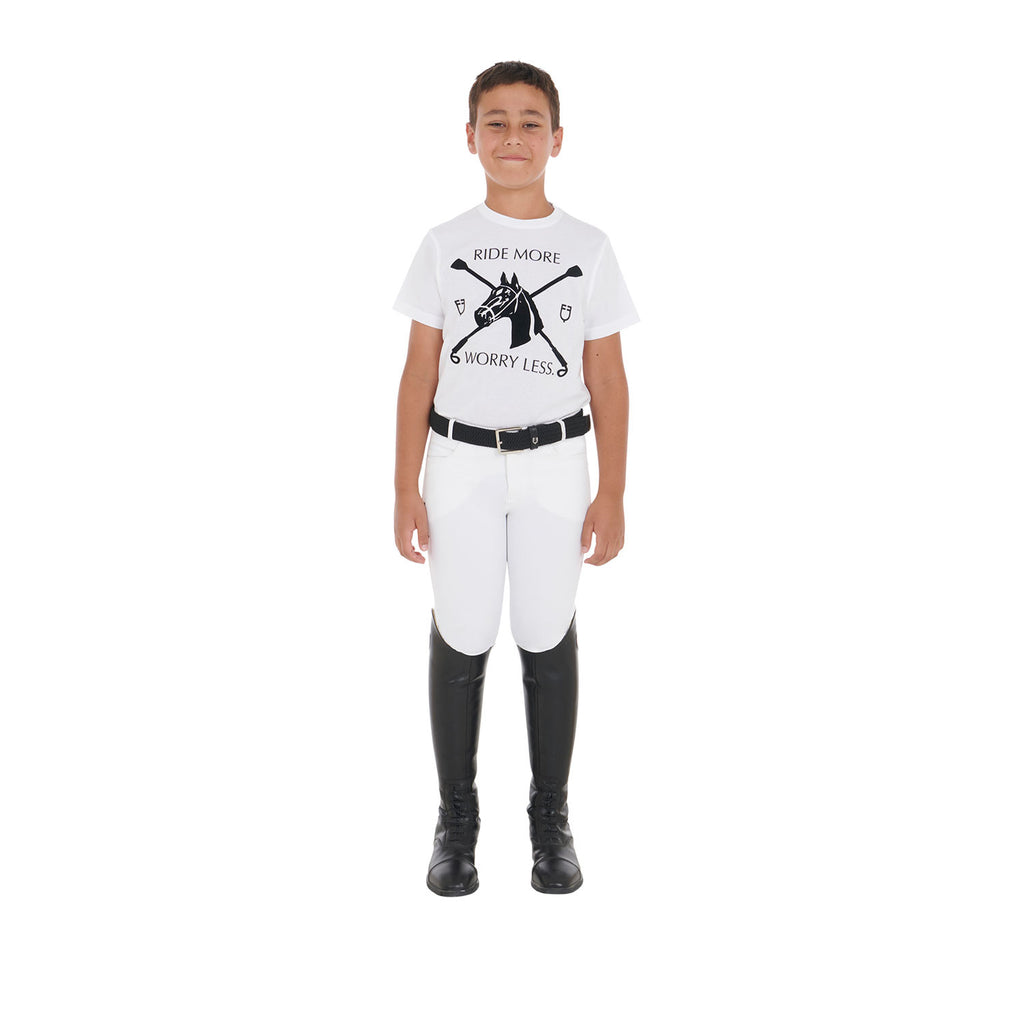 Kids' t-shirt with equestrian print