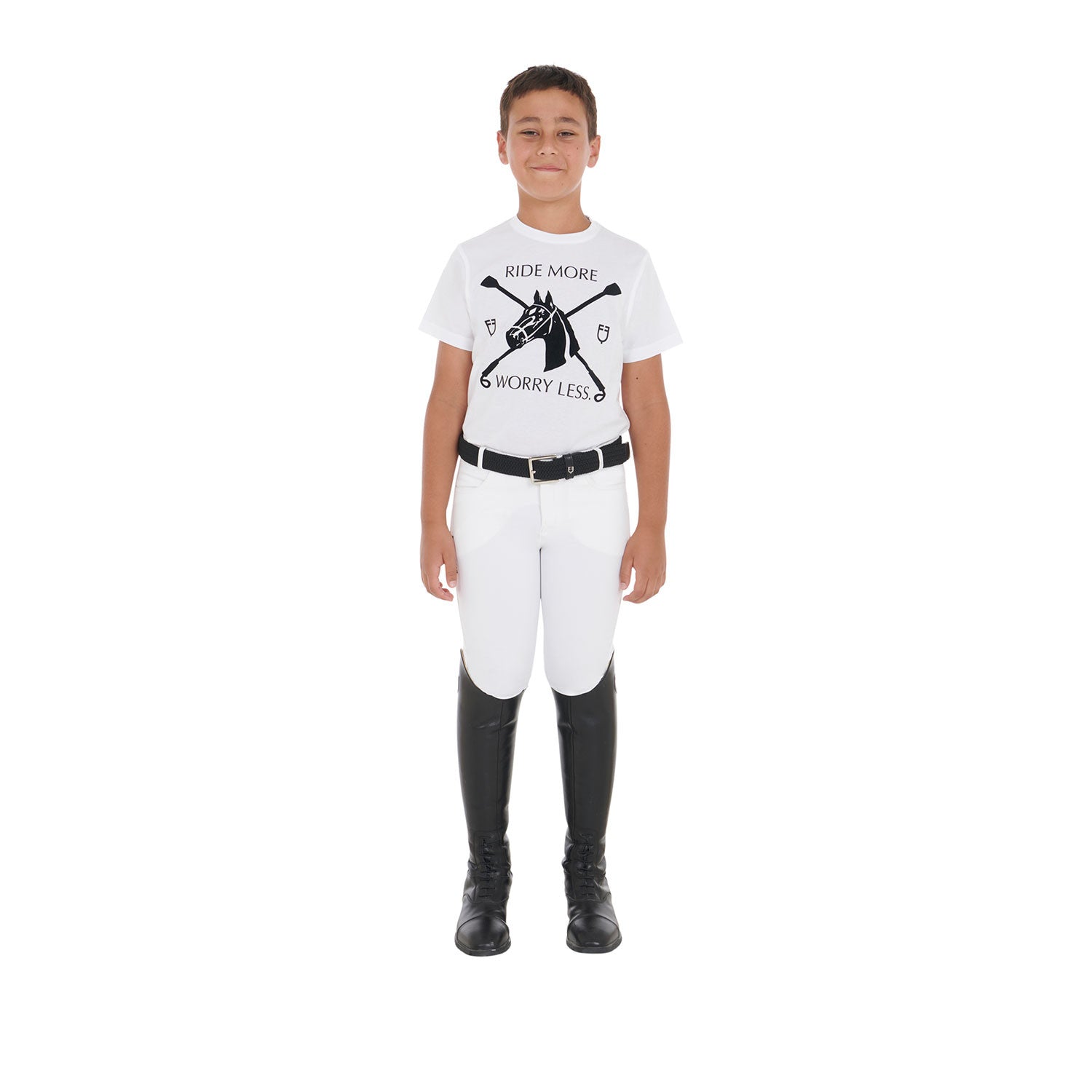 Kids' t-shirt with equestrian print