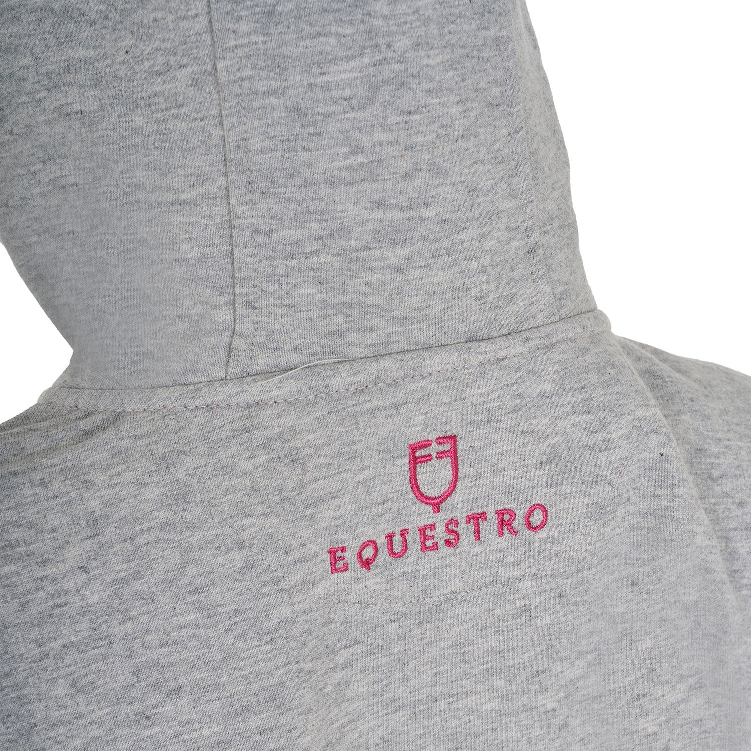 Kids' hoodie with zip and sponge lettering