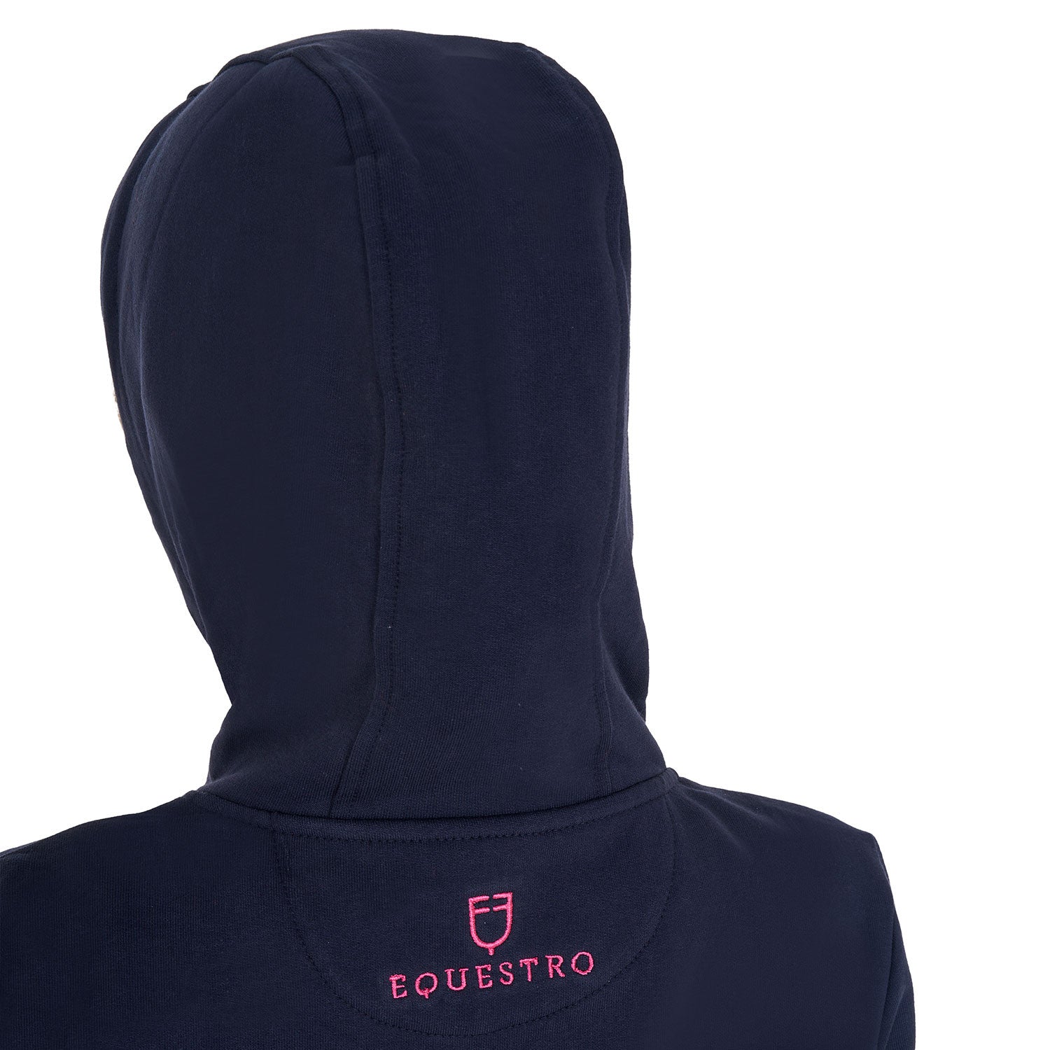 Kids' hoodie with zip and sponge lettering