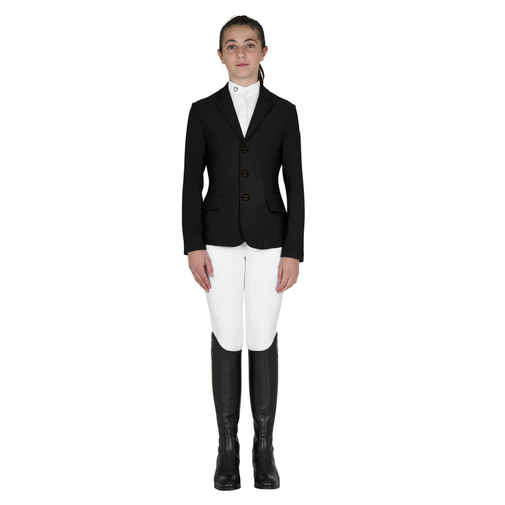 Kids' slim fit three button competition jacket