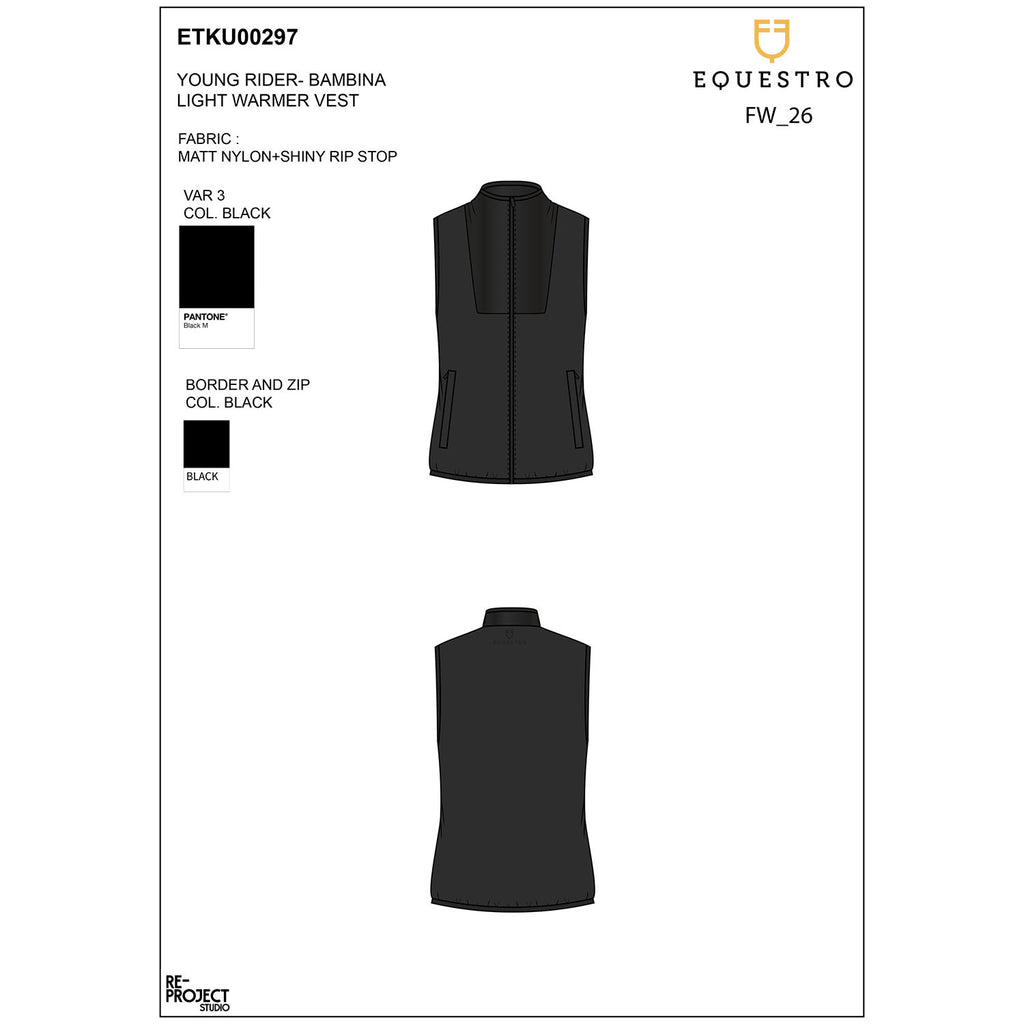 Equestro Kids' unisex vest Foldable line