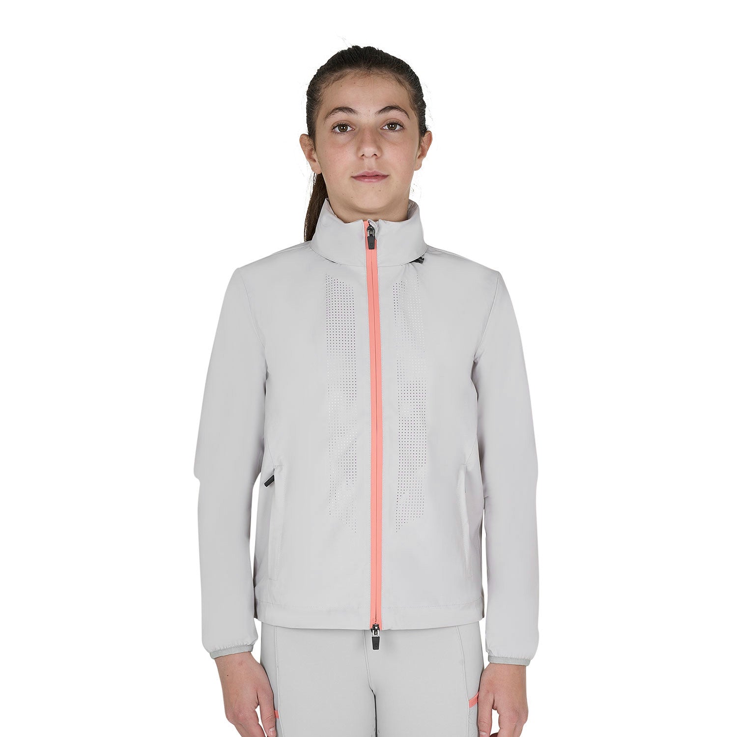 Equestro Kids' unisex softshell jacket with back logo