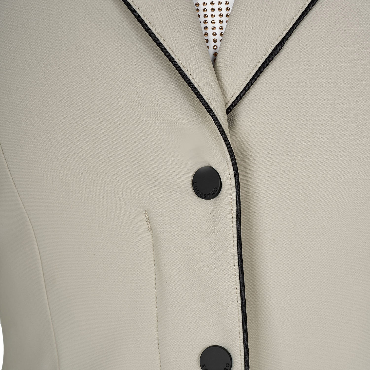 Kids' unisex competition jacket with zip and buttons
