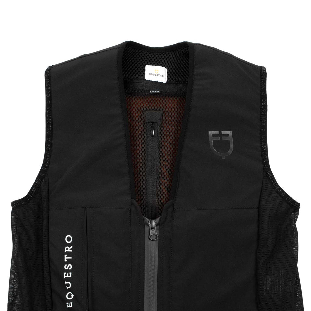 Airbag vest with back protection for kids (over 25 kg)