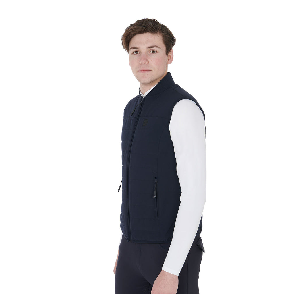 Men's vest in breathable technical fabric