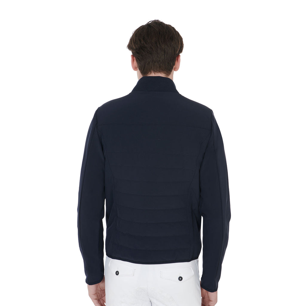 Men's jacket in perforated technical fabric