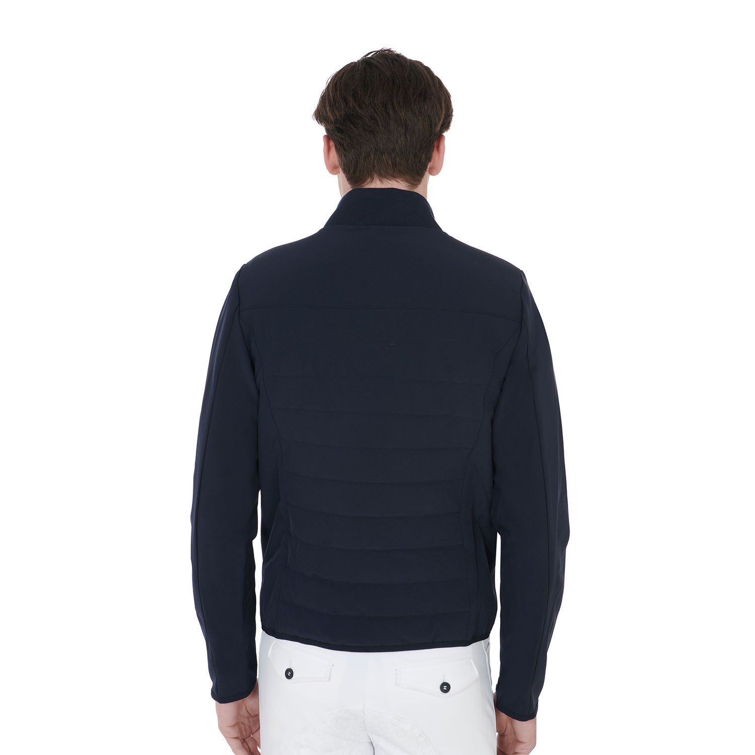 Men's jacket in perforated technical fabric