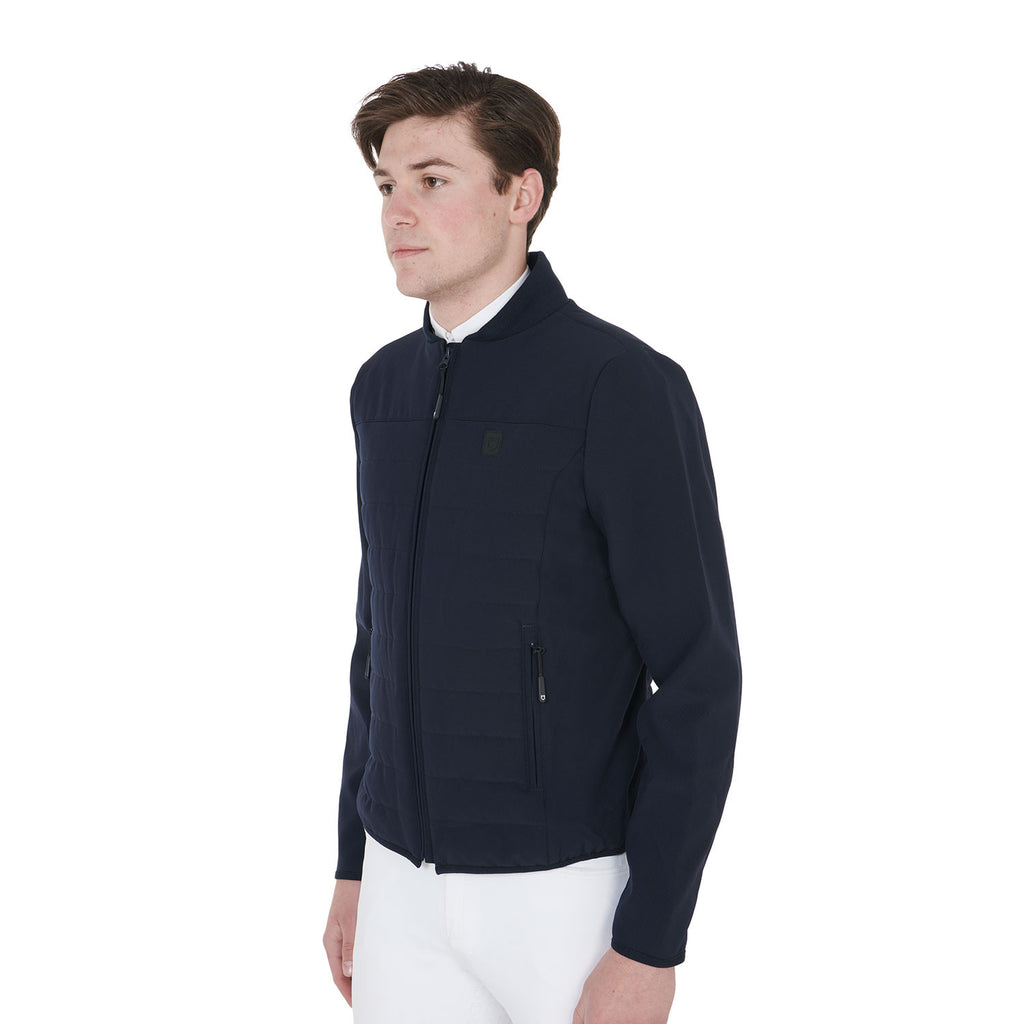 Men's jacket in perforated technical fabric