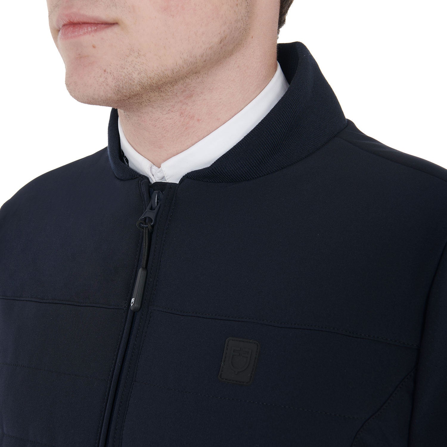 Men's jacket in perforated technical fabric