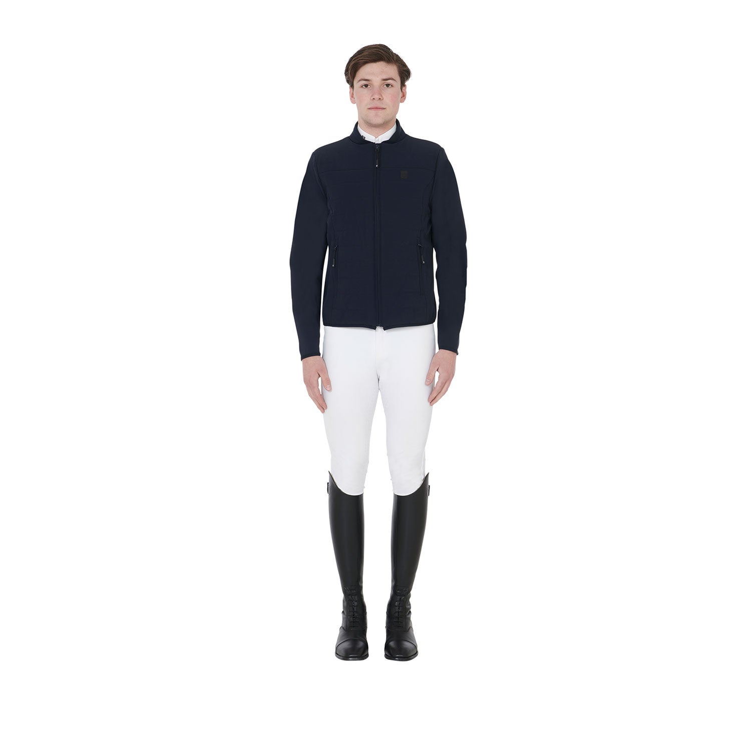Men's jacket in perforated technical fabric