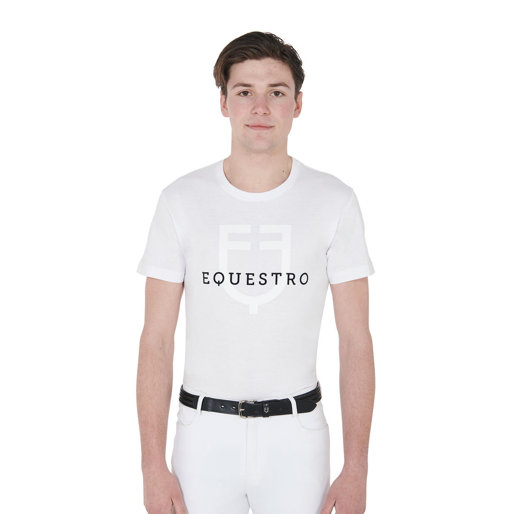 Men's slim fit t-shirt with logo on the chest