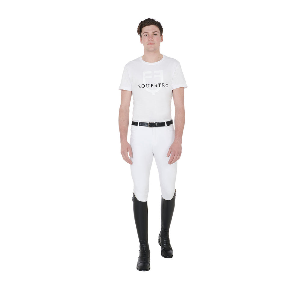 Men's slim fit t-shirt with logo on the chest