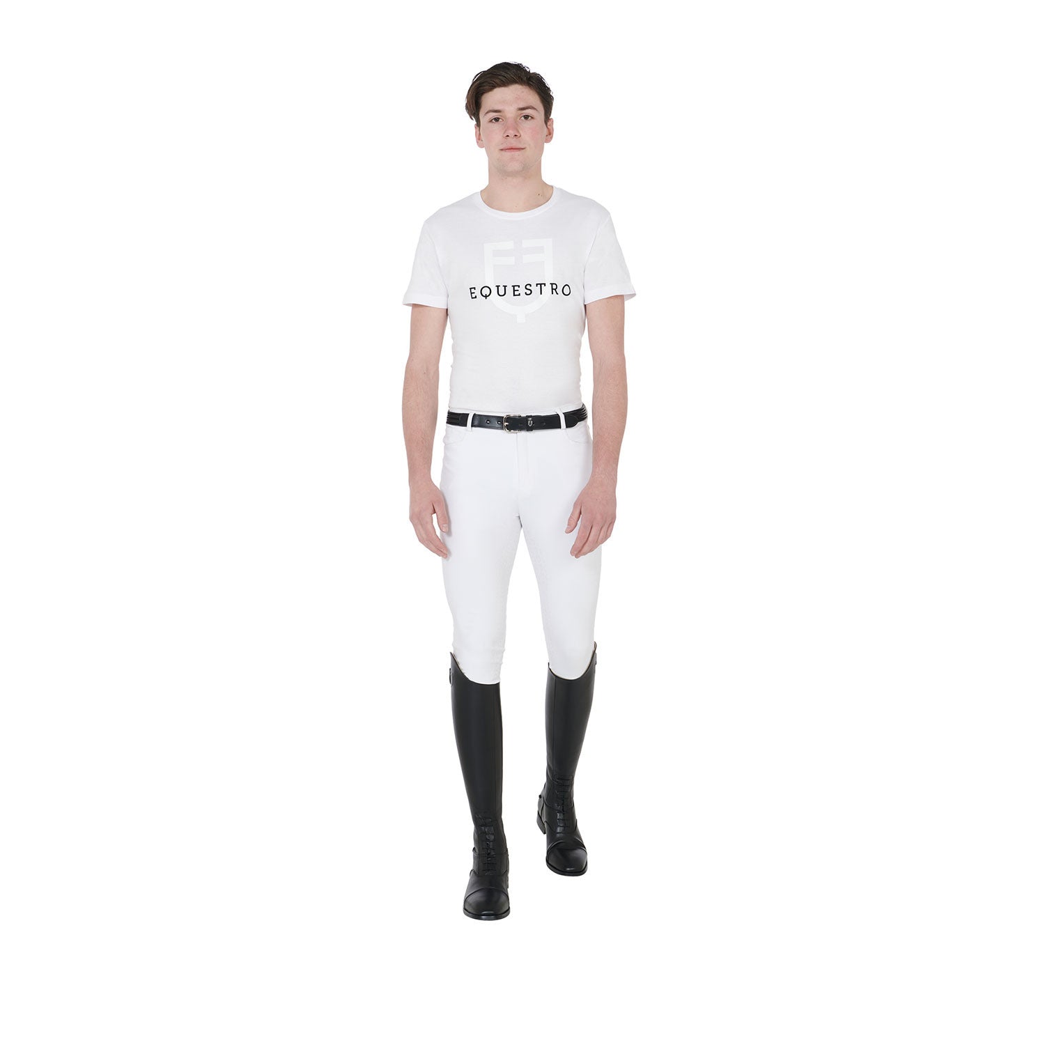 Men's slim fit t-shirt with logo on the chest