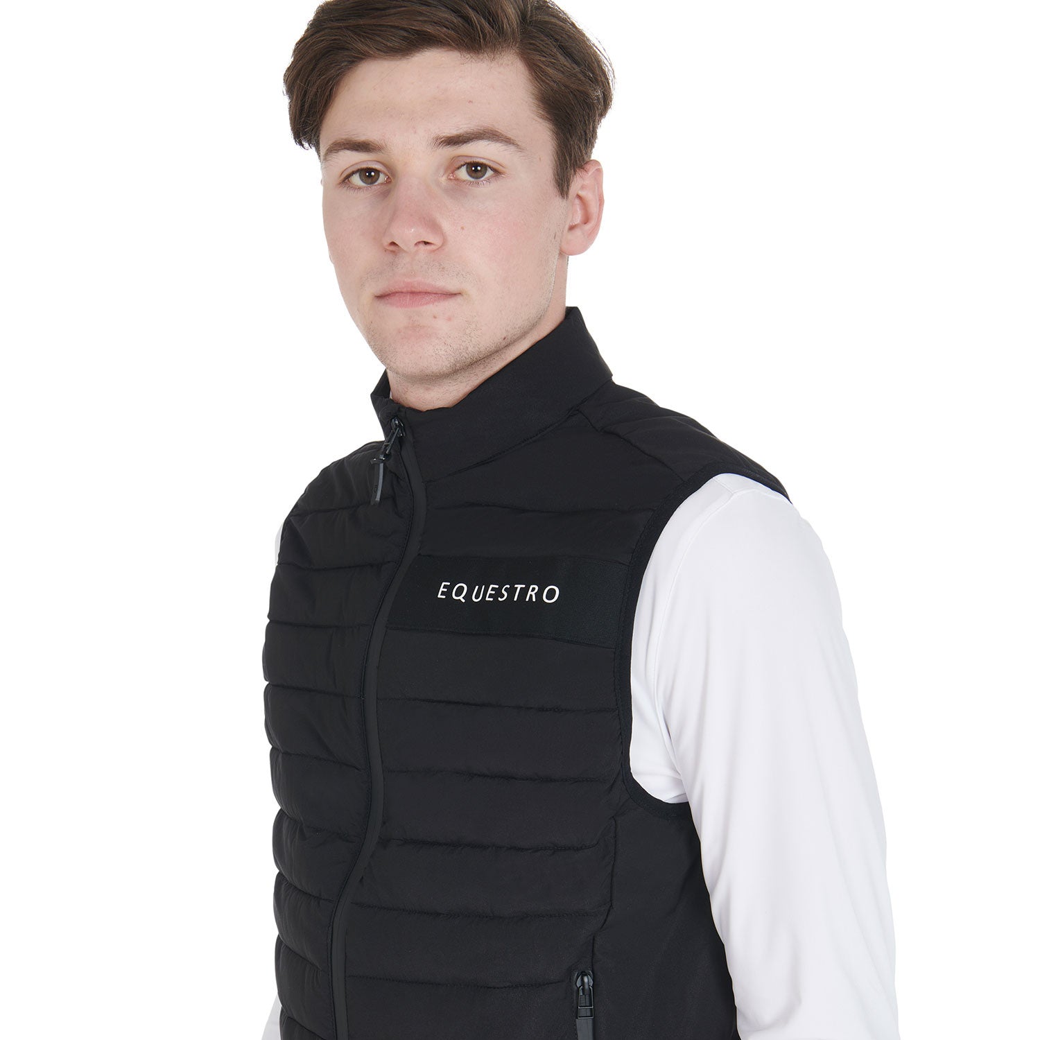 Men's vest in windproof technical fabric