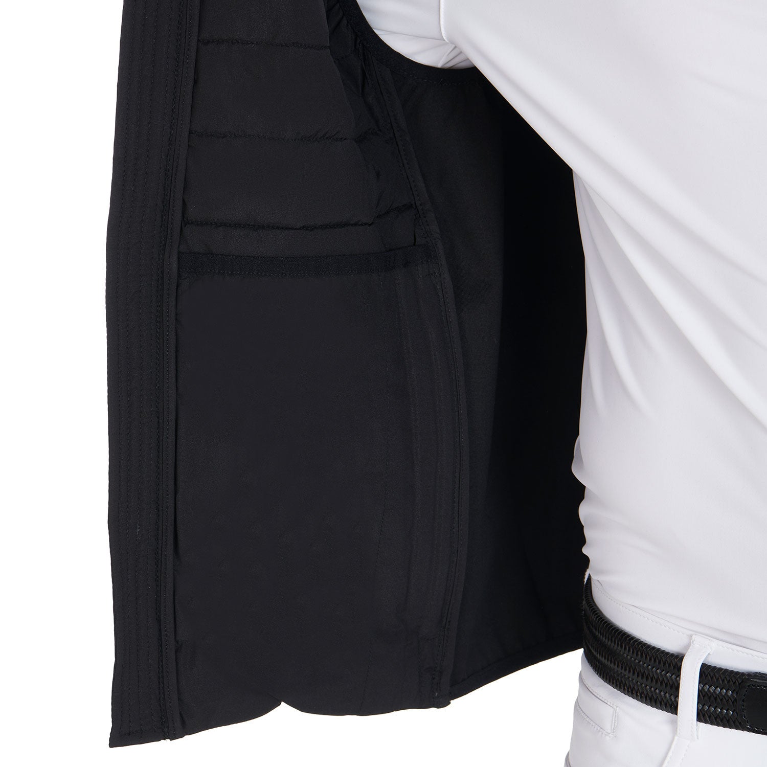 Men's vest in windproof technical fabric