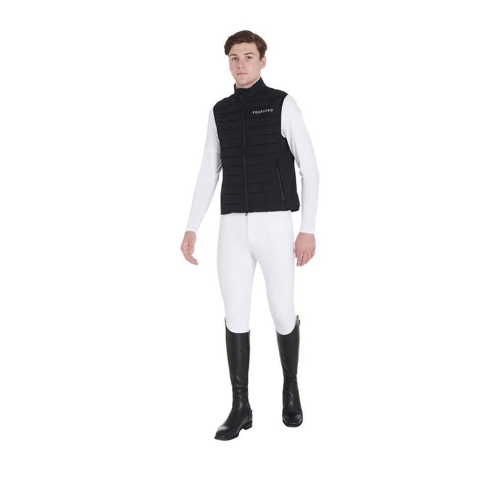 Men's vest in windproof technical fabric