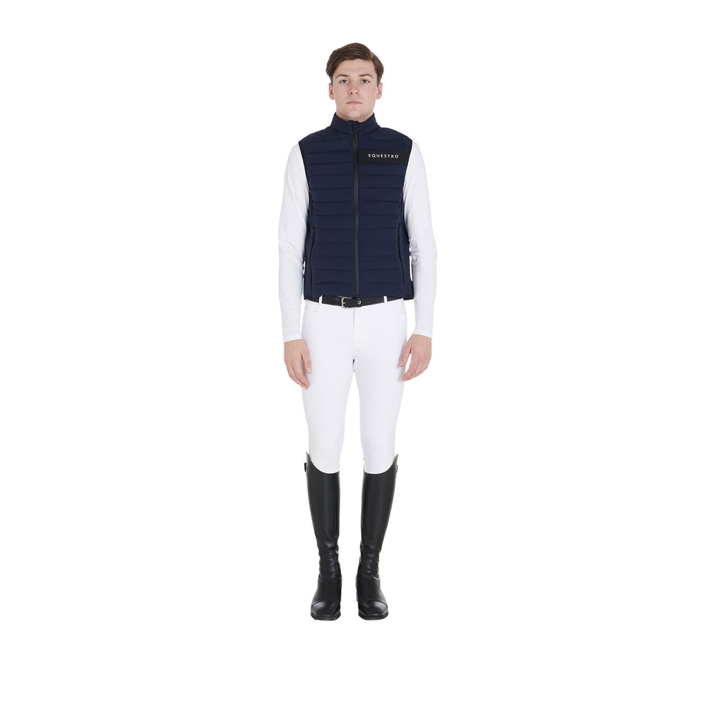 Men's vest in windproof technical fabric