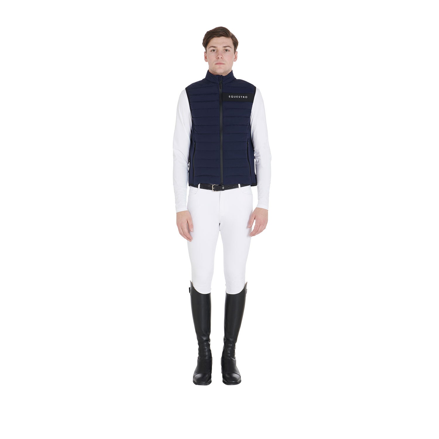 Men's vest in windproof technical fabric