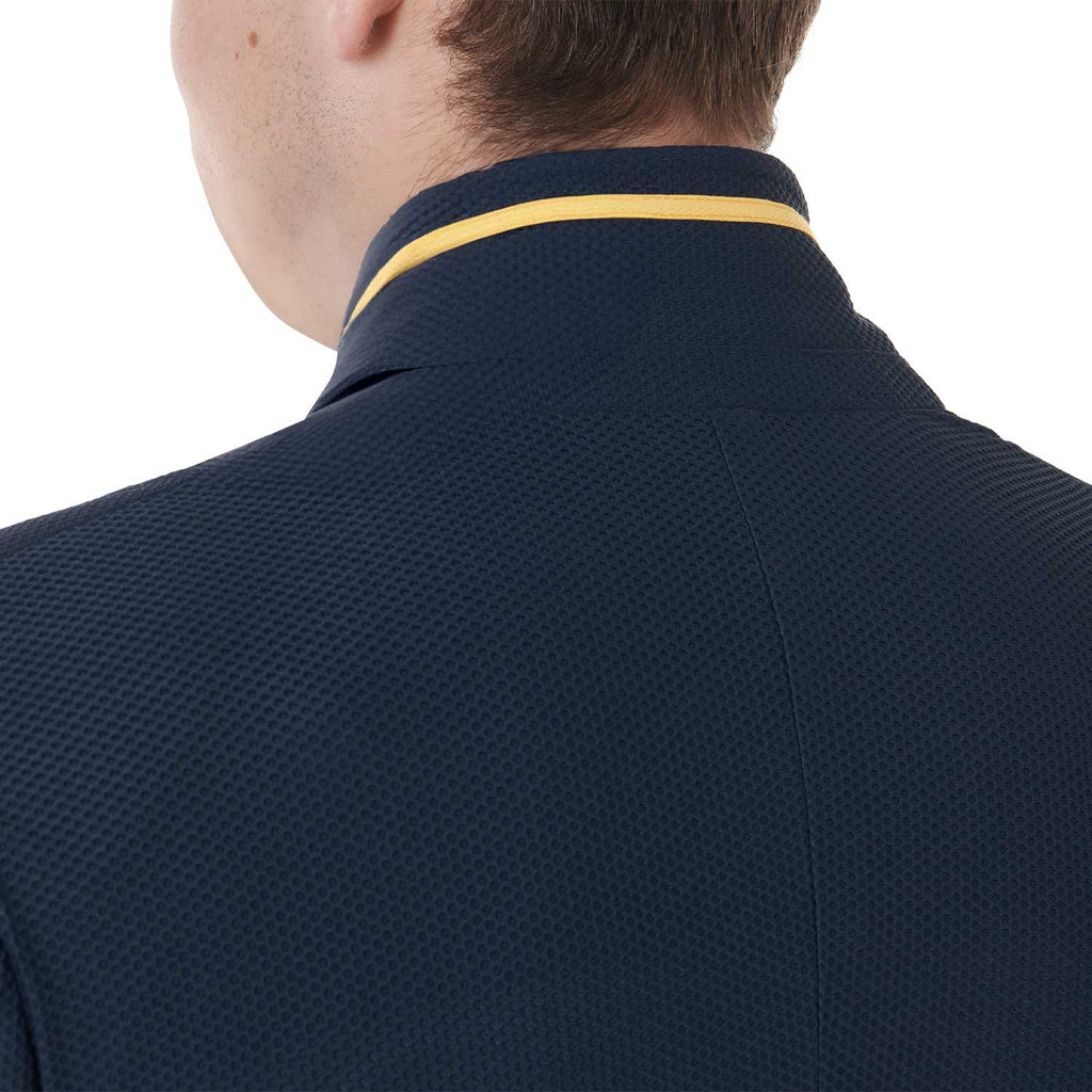 Men's competition jacket three buttons perforated fabric