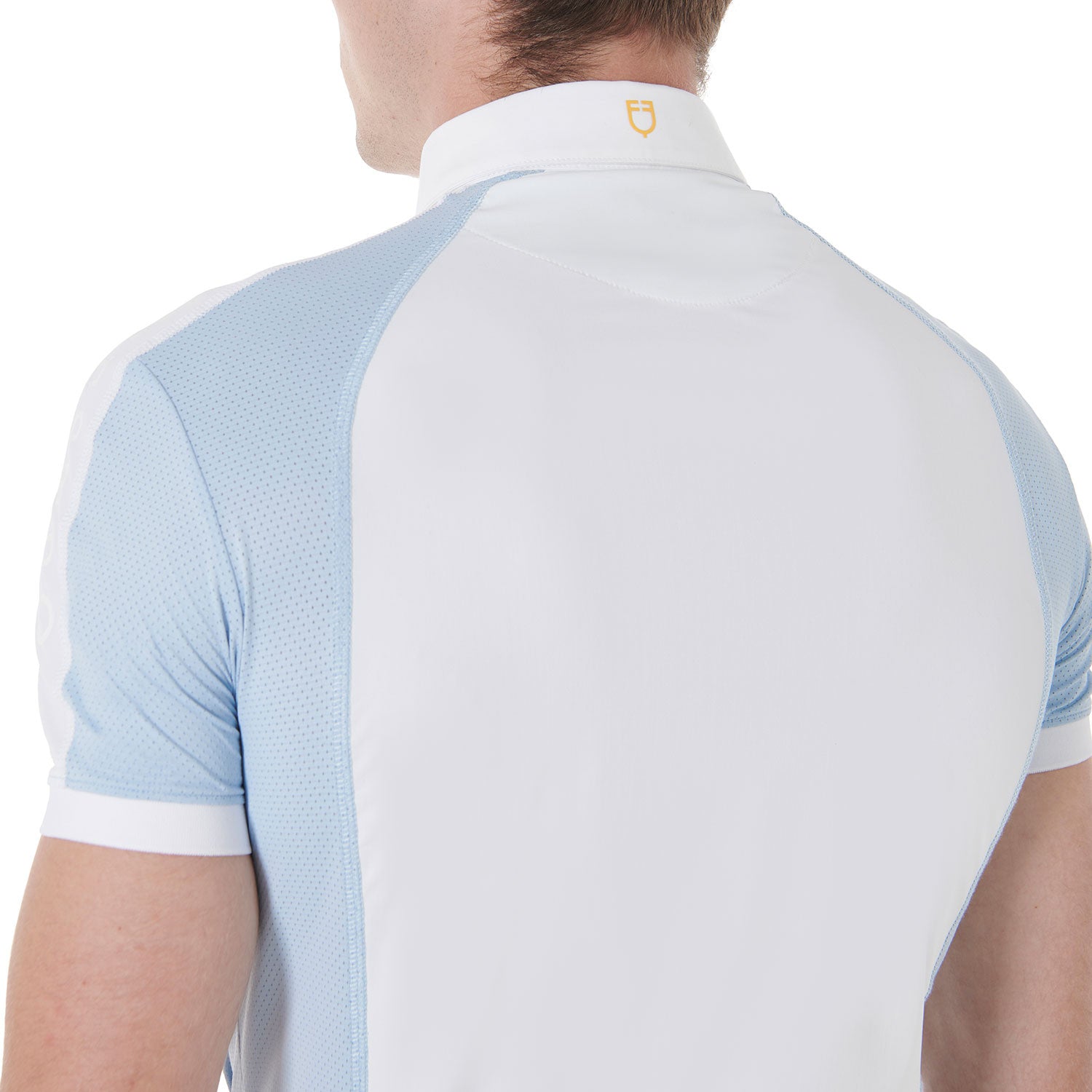 Men's slim fit competition polo shirt four buttons