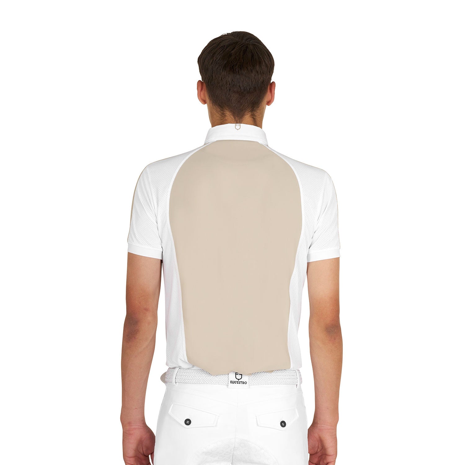 Men's slim fit competition polo shirt four buttons